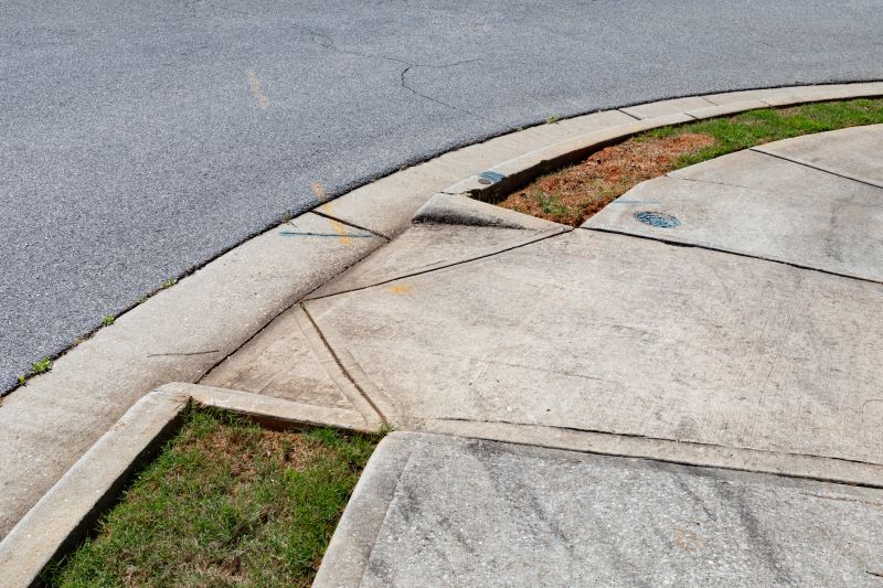 Sidewalk Curb Installation