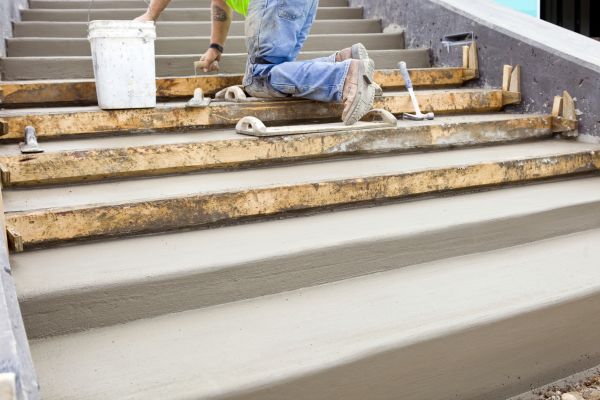 Concrete Steps Pouring in Greenfield