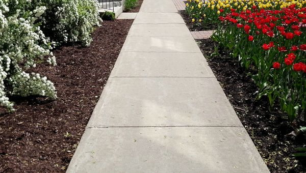 Cement Sidewalk Installation in Greenfield