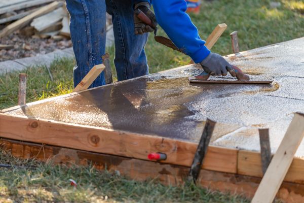 Patio Slab Construction in Greenfield