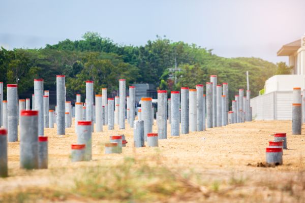 Concrete Pile Installation in Greenfield
