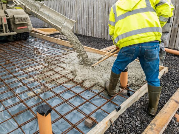 Basement Slab Pouring in Greenfield