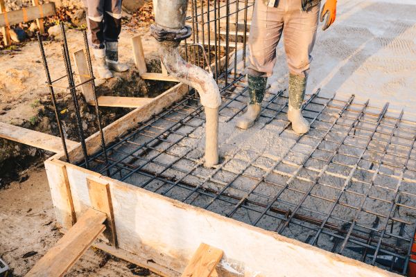 Pole Barn Foundation Pouring in Greenfield