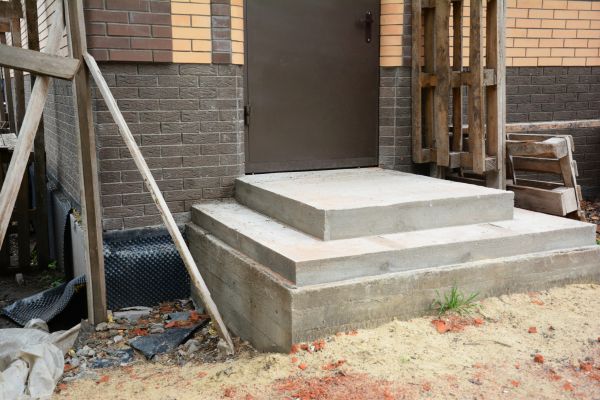 Cement Steps Construction in Greenfield